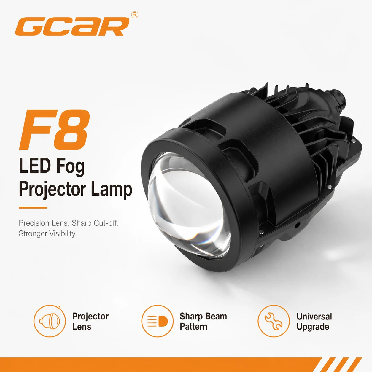 GCAR F8 LED Fog Projector Lamp