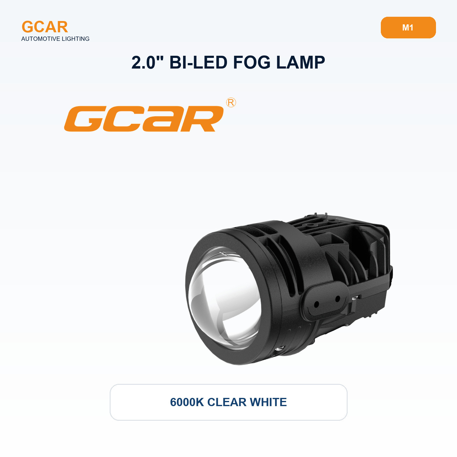 GCAR M1 Compact fanless Bi-LED fog projector